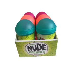 ( Pack Of 6 )Smash Nude Food Movers Snack Tube - Pink / Coral / Turquoise