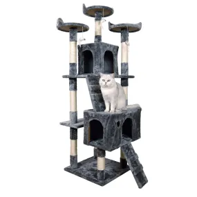 170cm Eco Cat Tree w/ Cubby Houses, Toys & Scratching Posts