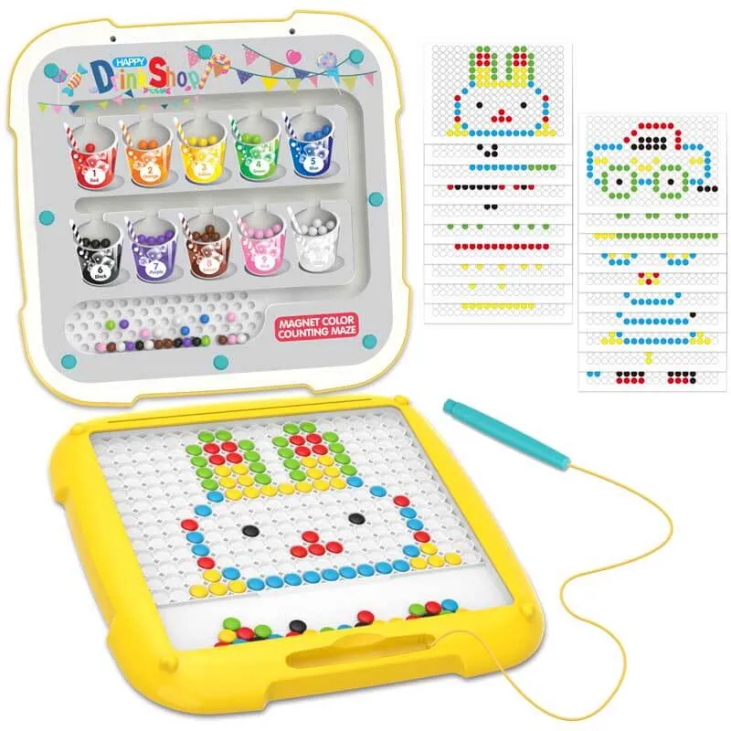 2-in-1 Magnetic Color and Number Maze