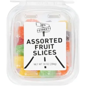 38th Street - Fruit Assorted Slices Tub, 10 Oz - Pack of 12