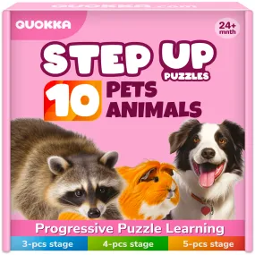 40 Piece Step Up Puzzles for Toddlers | Pets