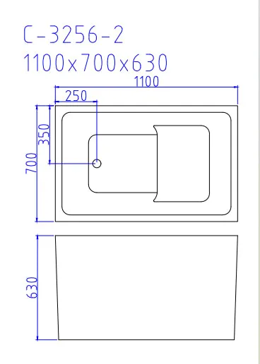 43" Acrylic Freestanding Bathtub with seat: Spacious rectangle Shape, Gloss White Finish, Chrome Overflow & Pop-Up Drain