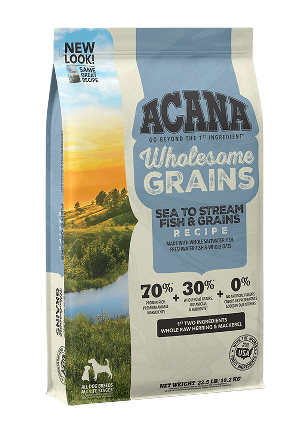 ACANA Wholesome Grains Sea to Stream Fish & Grains Recipe Dry Dog Food