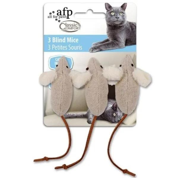 AFP Classic Comfort 3 Blind Mice Cat Toys