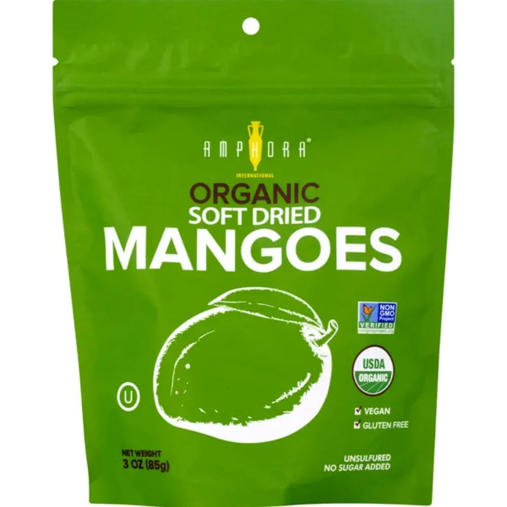 Amphora - Organic Soft Dried Mangoes, 3oz