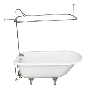 Antonio 55″ Cast Iron Roll Top Tub Kit – Polished Chrome Accessories