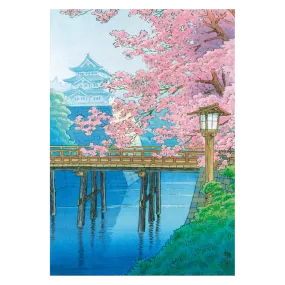 Art Print - Castle and Cherry Blossoms