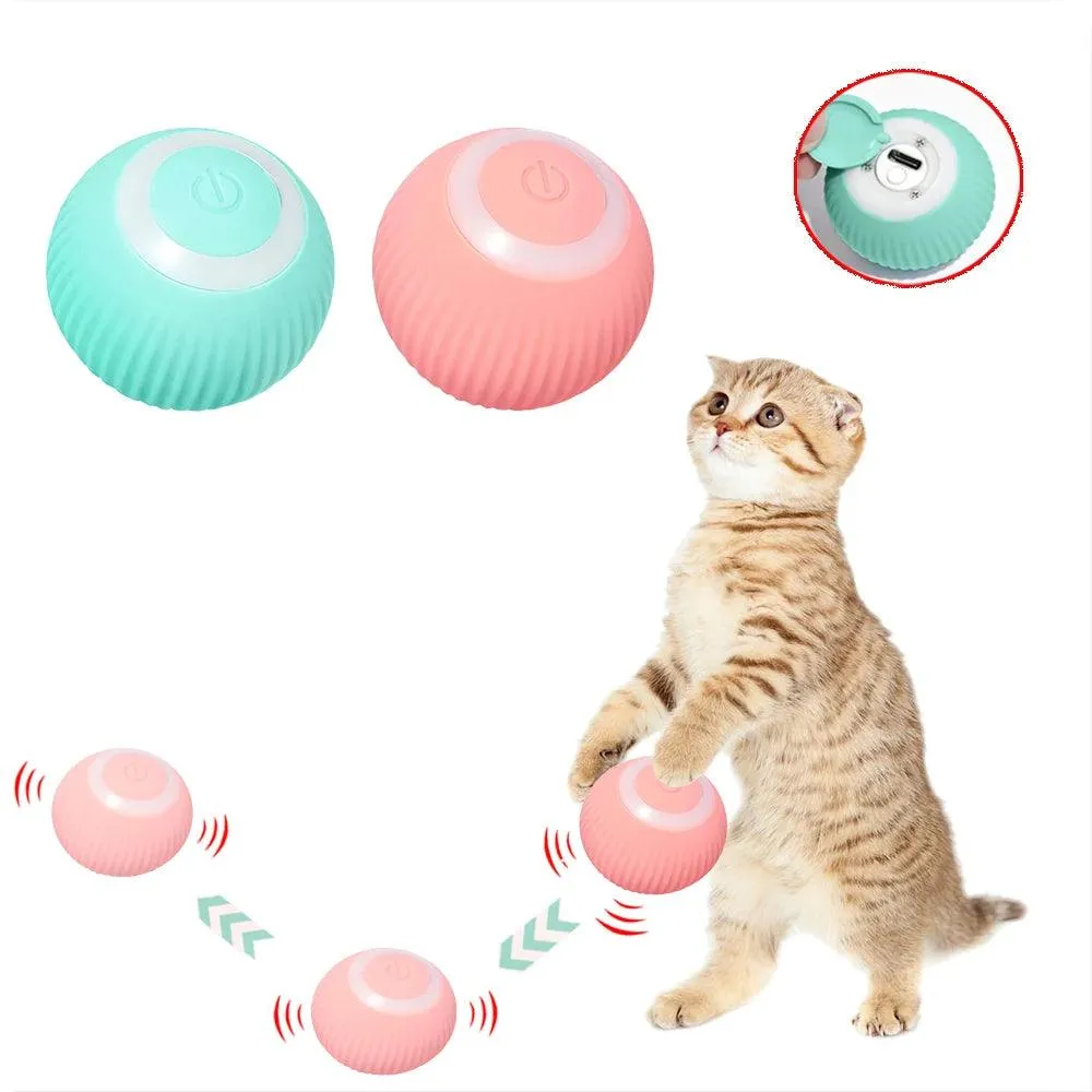 Automatic Self Rotating Interactive Cat Toy Ball