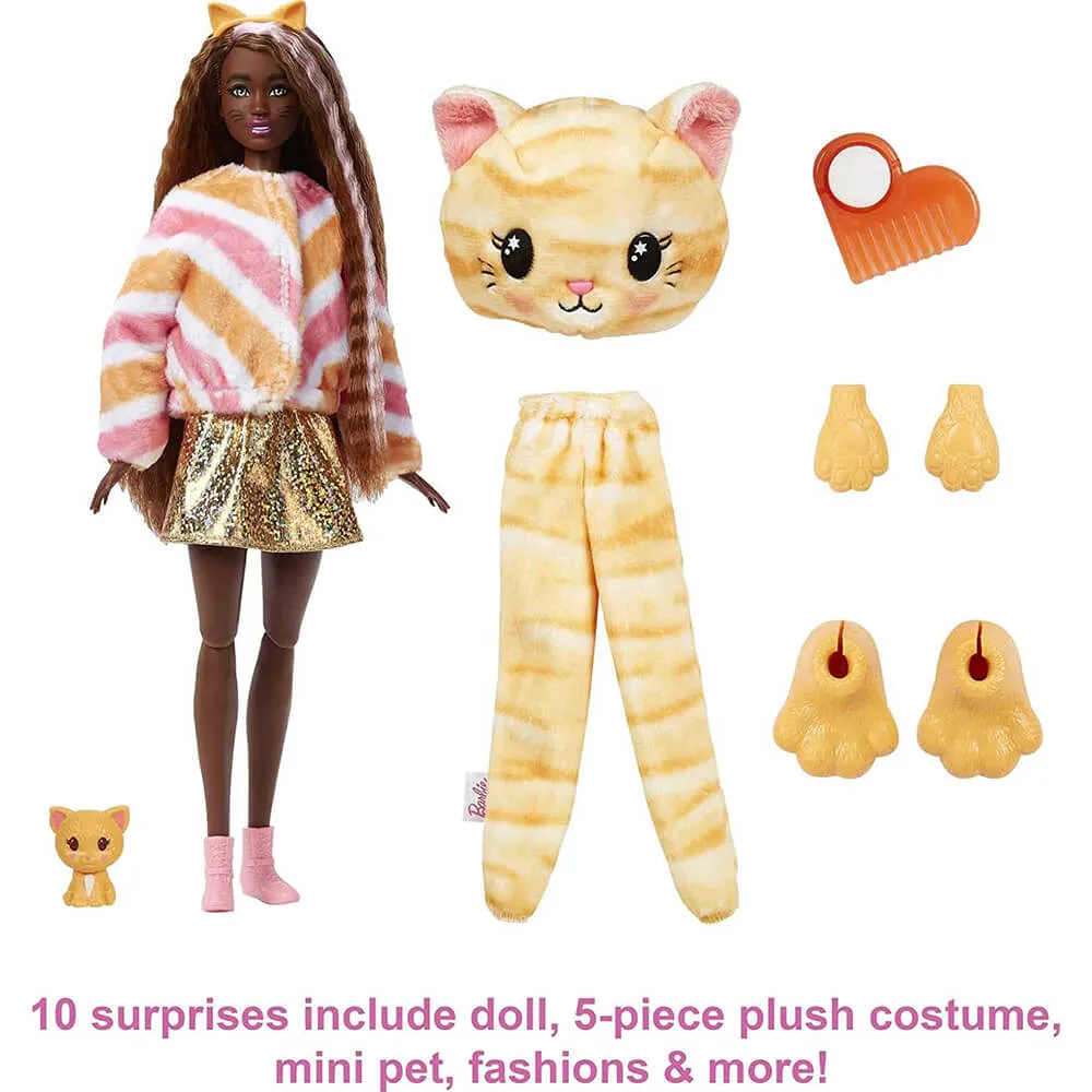 Barbie Cutie Reveal Kitty Plush Costume Doll