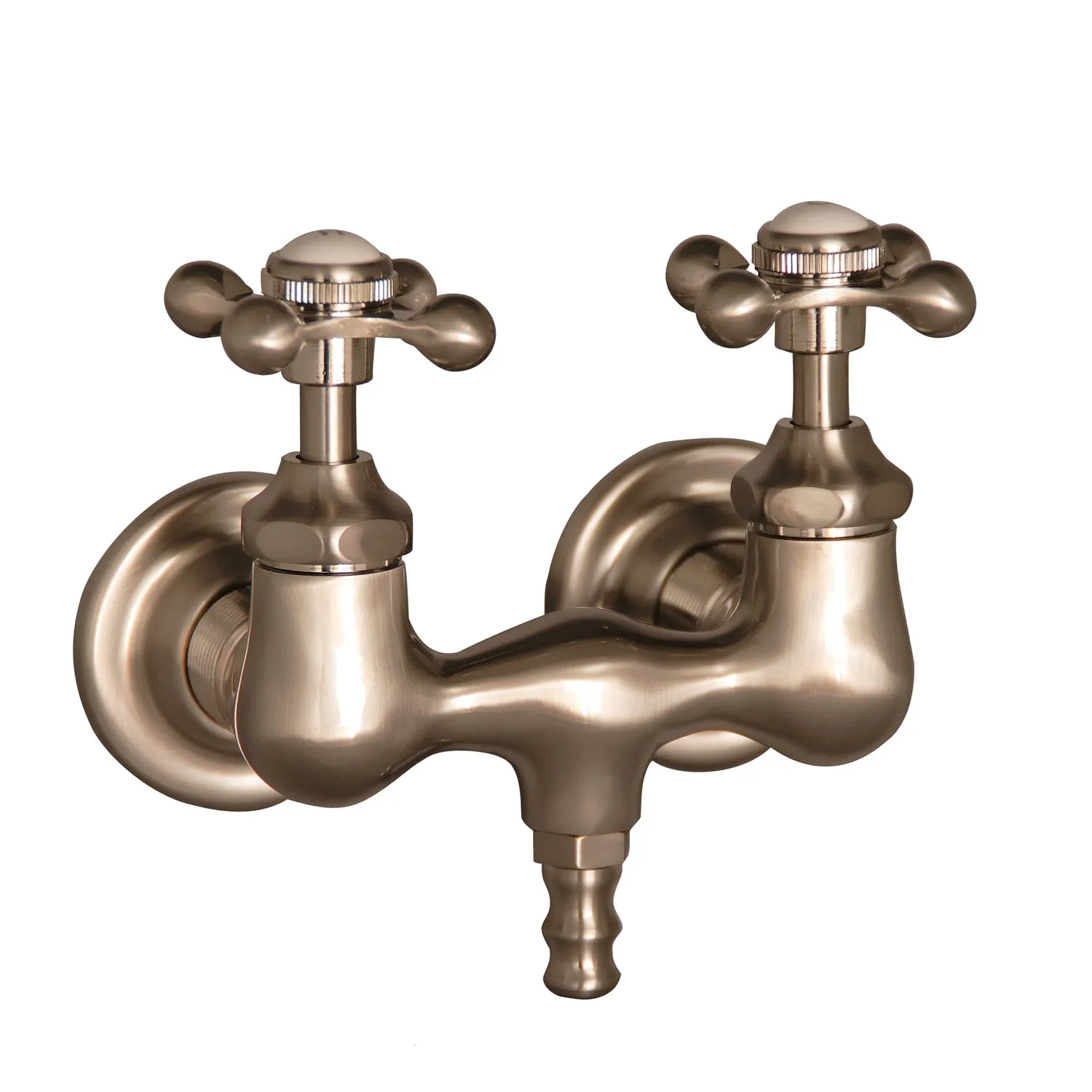 Bartlett 60″ Cast Iron Roll Top Tub Kit – Brushed Nickel Accessories