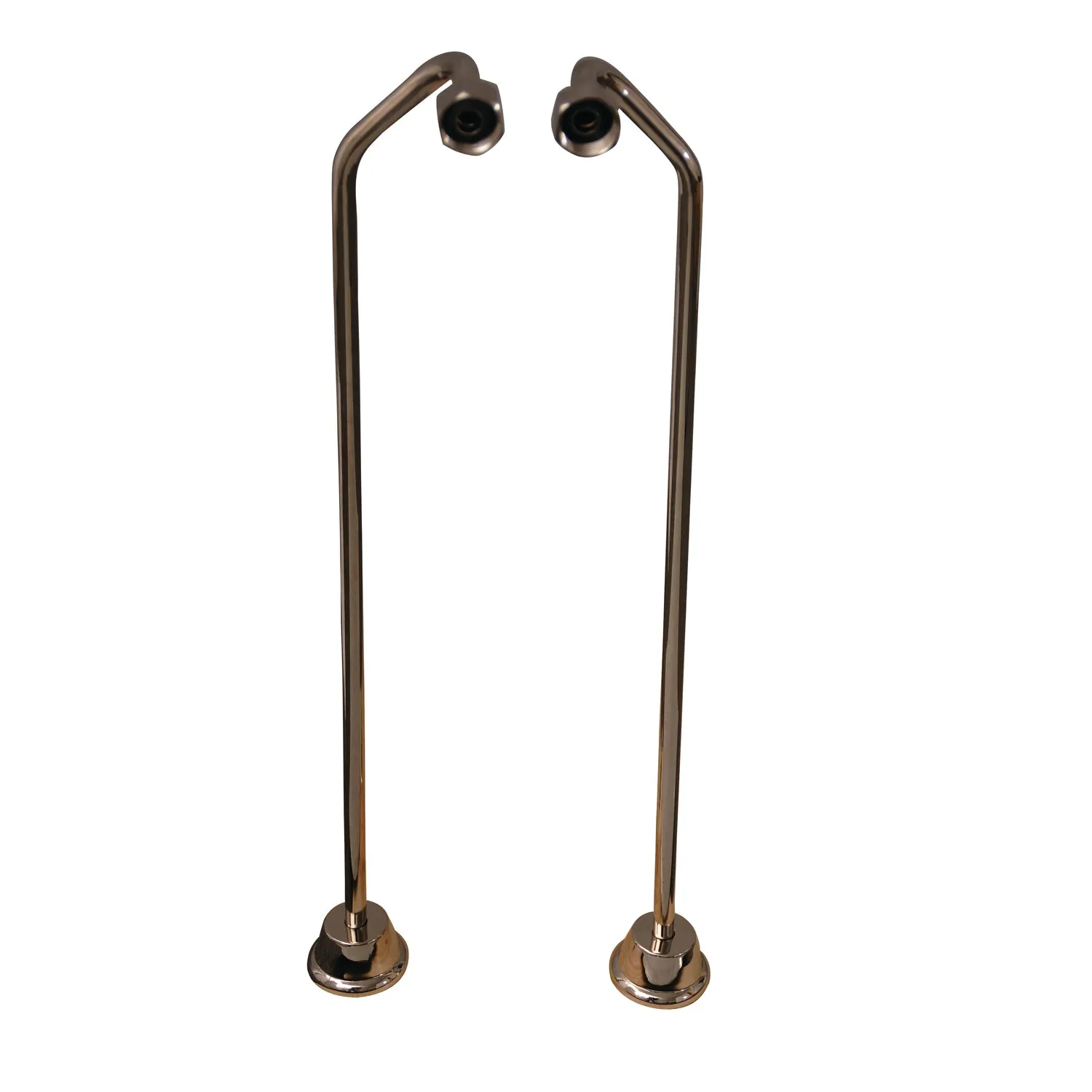 Bartlett 60" Cast Iron Roll Top Tub Kit-Polished Nickel Accessories