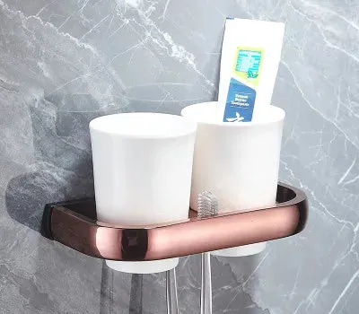 Bath Hardware Accessory Brass Towel Rack Corner Shelf Bath Accessory