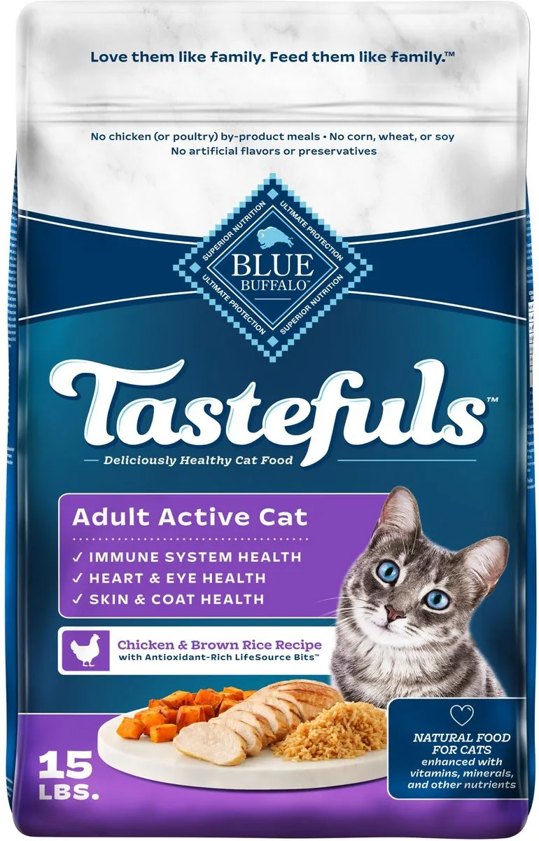 Blue Buffalo Tastefuls Active Natural Chicken Adult Dry Cat Food