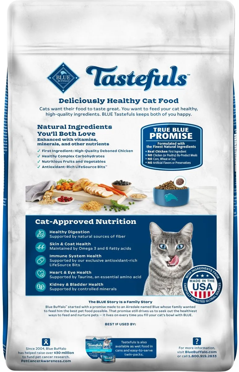 Blue Buffalo Tastefuls Active Natural Chicken Adult Dry Cat Food