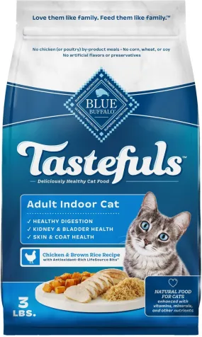 Blue Buffalo Tastefuls Indoor Adult Cat Chicken & Brown Rice Recipe Dry Food