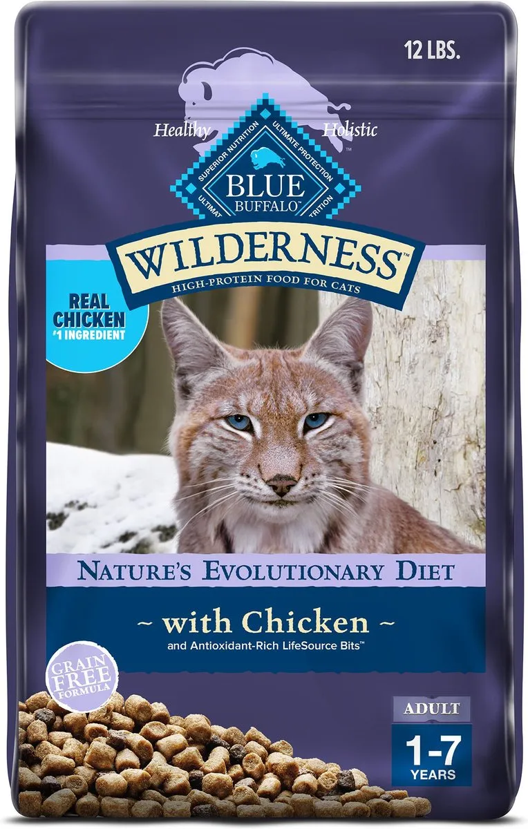 Blue Buffalo Wilderness Grain Free Chicken Recipe Dry Cat Food