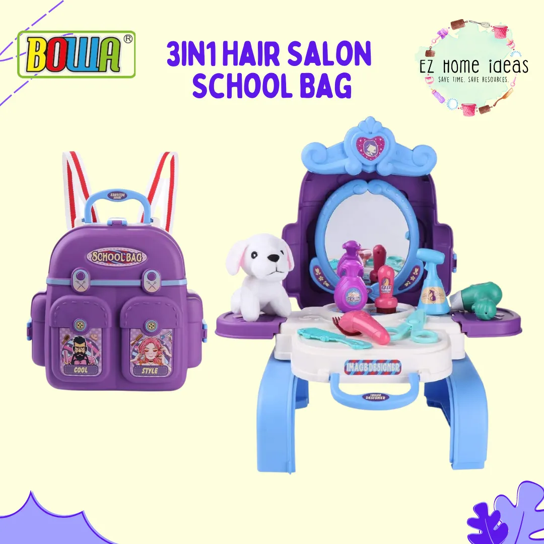 BOWA 3 in 1 Hair Salon School Bag 3 