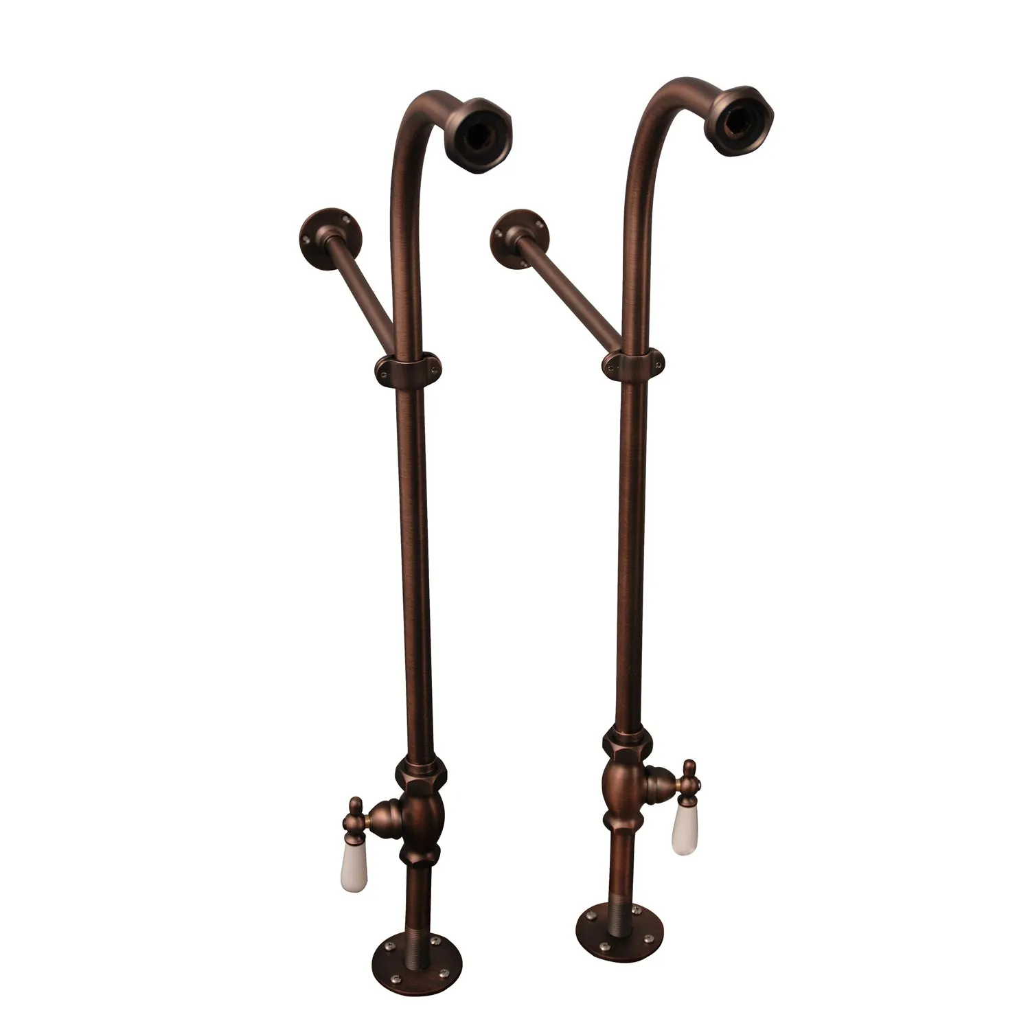 Brocton 65″ Cast Iron Roll Top Tub Kit – Oil Rubbed Bronze Accessories