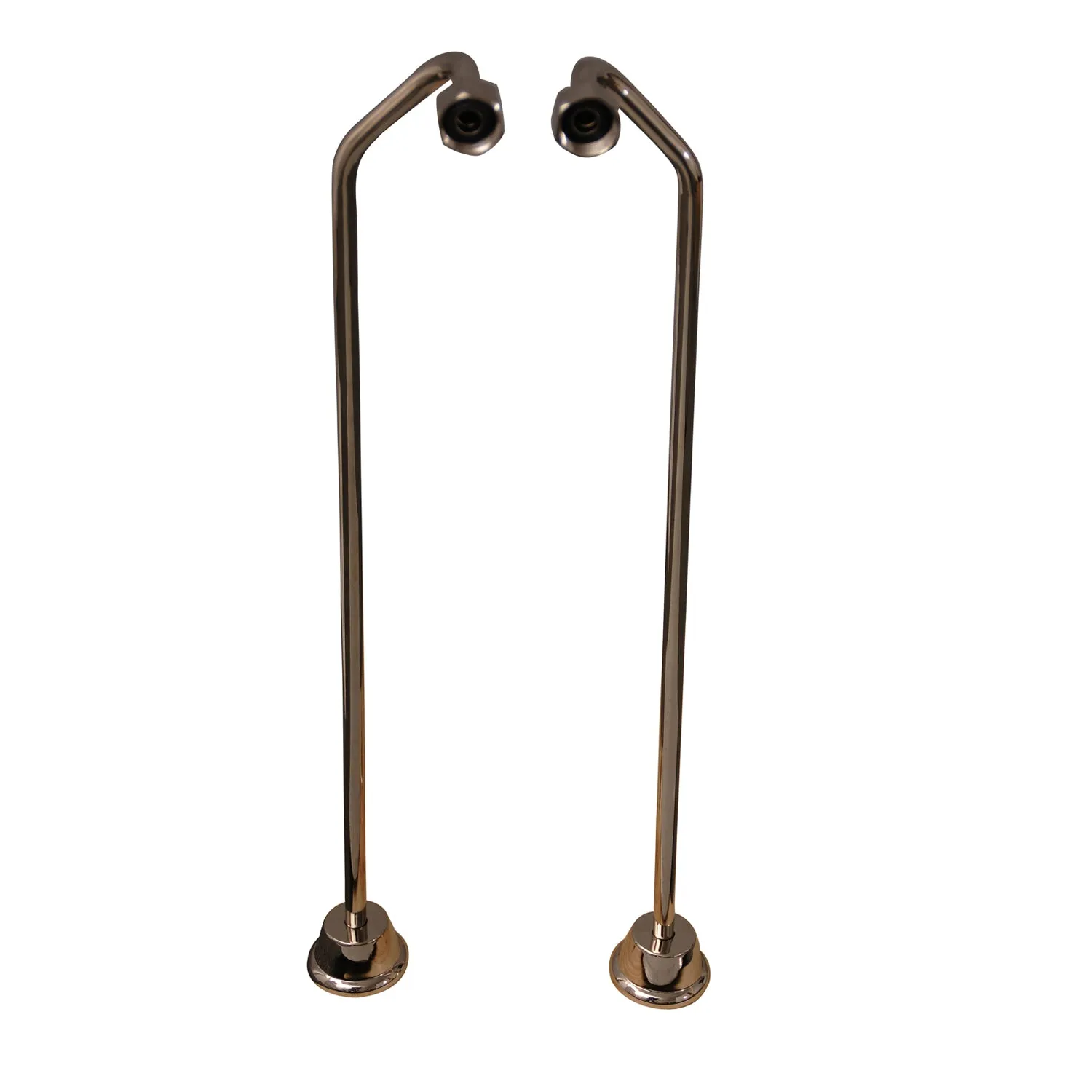 Brocton 65″ Cast Iron Roll Top Tub Kit – Polished Nickel Accessories