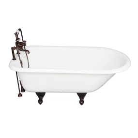 Cadmus 67″ Cast Iron Roll Top Tub Kit – Oil Rubbed Bronze Accessories