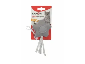 Cat Toy - Shabby Star With Bell - Grey/Bronze