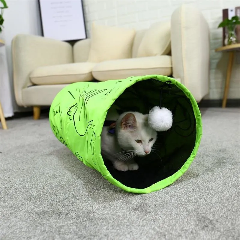 Cat Tunnel Toys With Ball