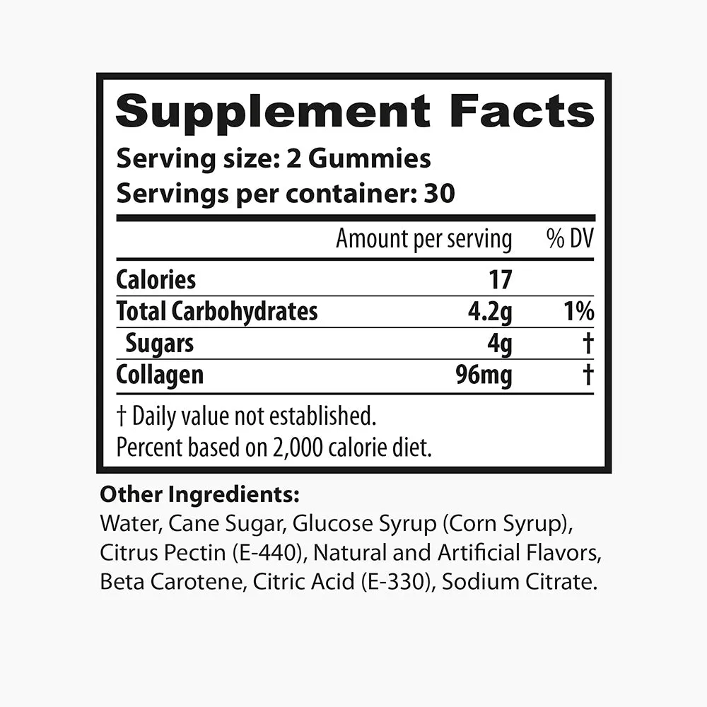 Collagen Gummies, 96 mg, 60ct