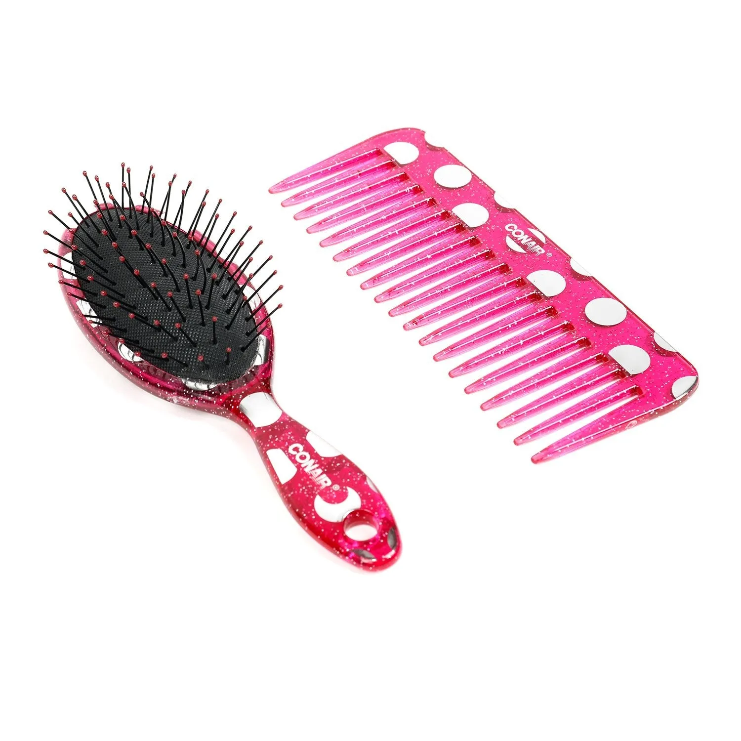 Conair Cushion Brush n Comb Set Mid Size