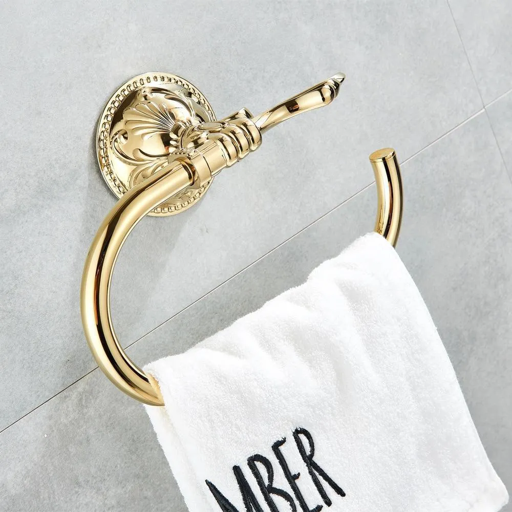 Creative Semi Oval Bathroom Towel Ring