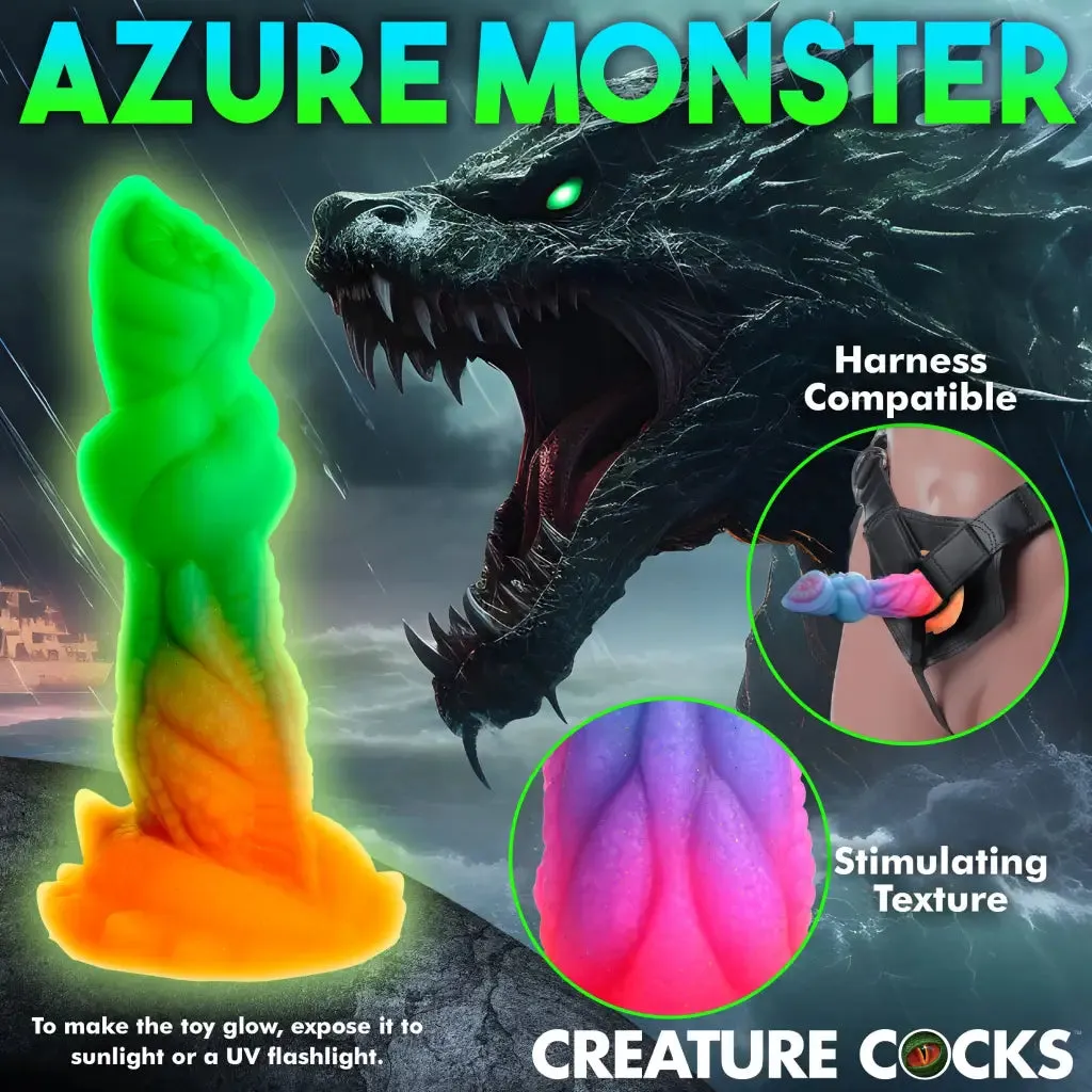 Creature Cocks Aqua-Cock Glow-in-the-Dark Silicone Dildo