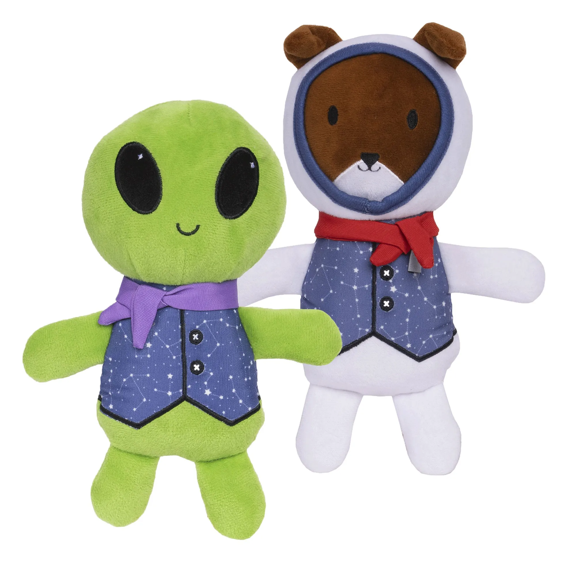 Dapper Dandies Plush Dog Toy Set - Galactic Collection (2PK)