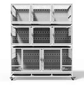 DIVA Range • Multipurpose 3 Level 8 Spaces Breeders multi purpose Dog Crate Cage