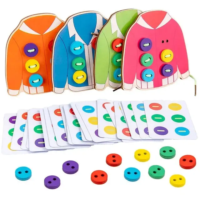 Early Education Clothes Button Matching Toy