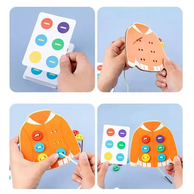 Early Education Clothes Button Matching Toy