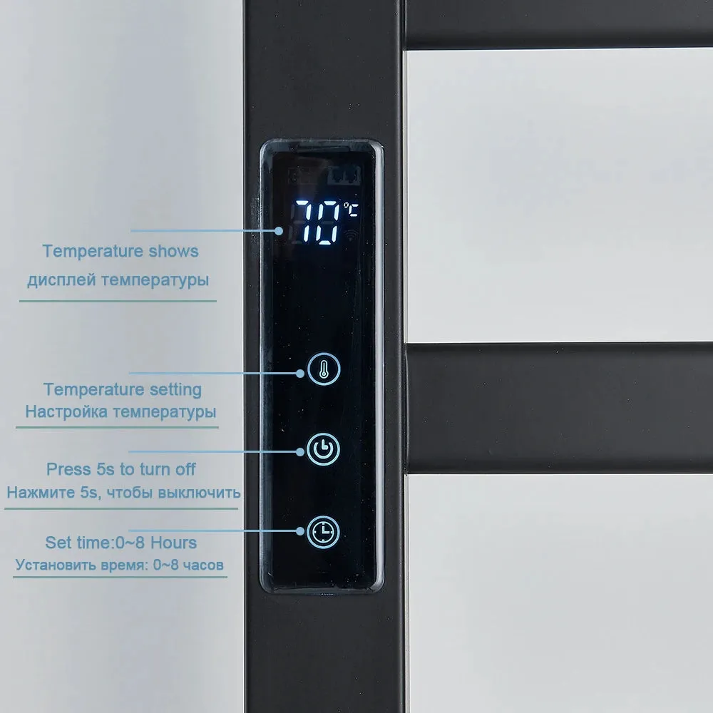 Electric Towel Rack Digital Display Time Control Towel Warmer