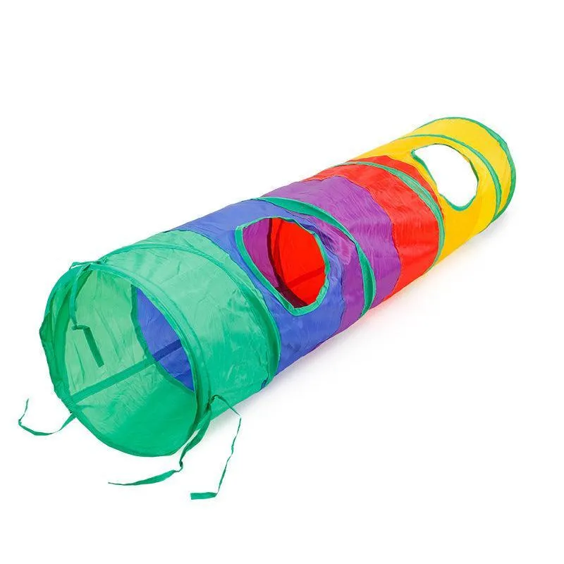 Foldable Interactive Cat Play Tunnel