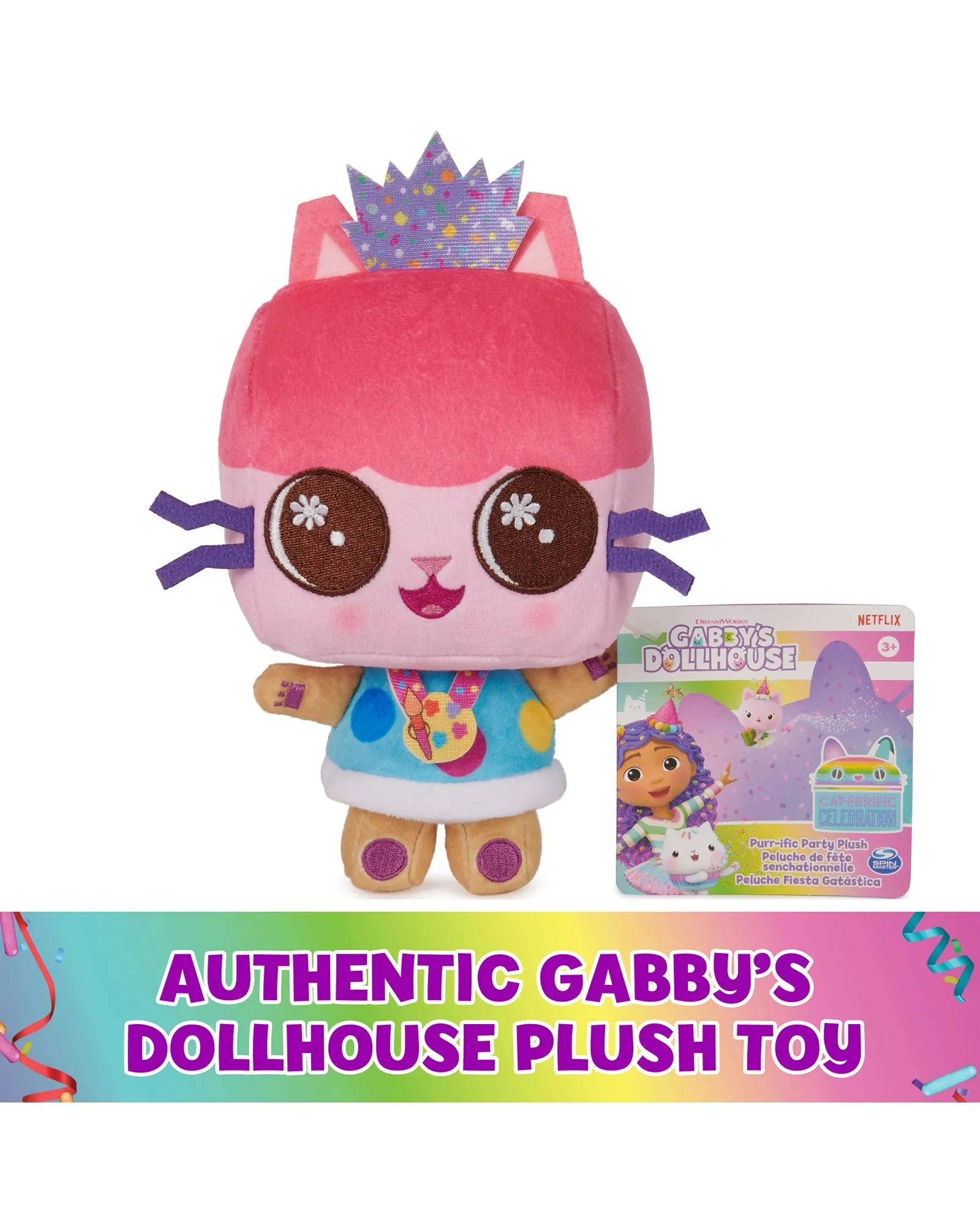 Gabbys Dollhouse Basic Plush Celebration - Assorted