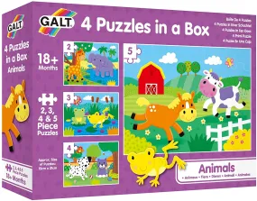 GALT 4 Puzzles in a Box - Animals