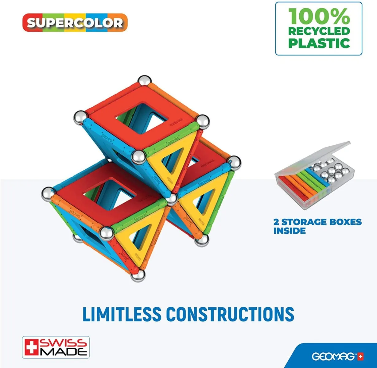 Geomag 379 Supercolor Panels Eco 78 pcs