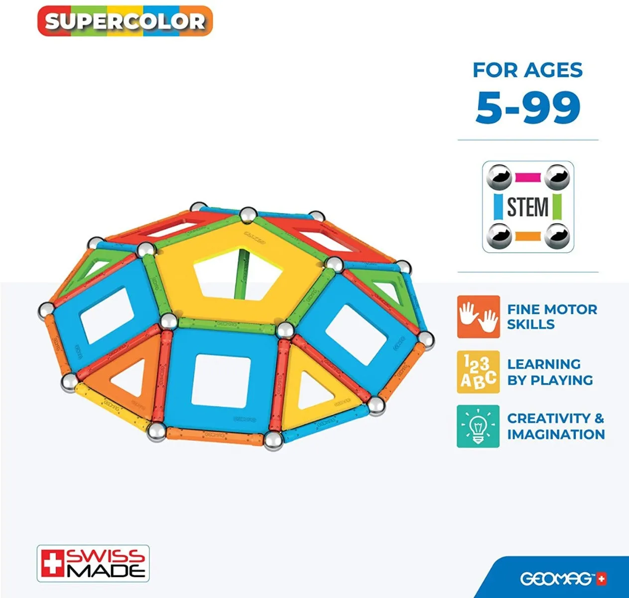 Geomag 379 Supercolor Panels Eco 78 pcs