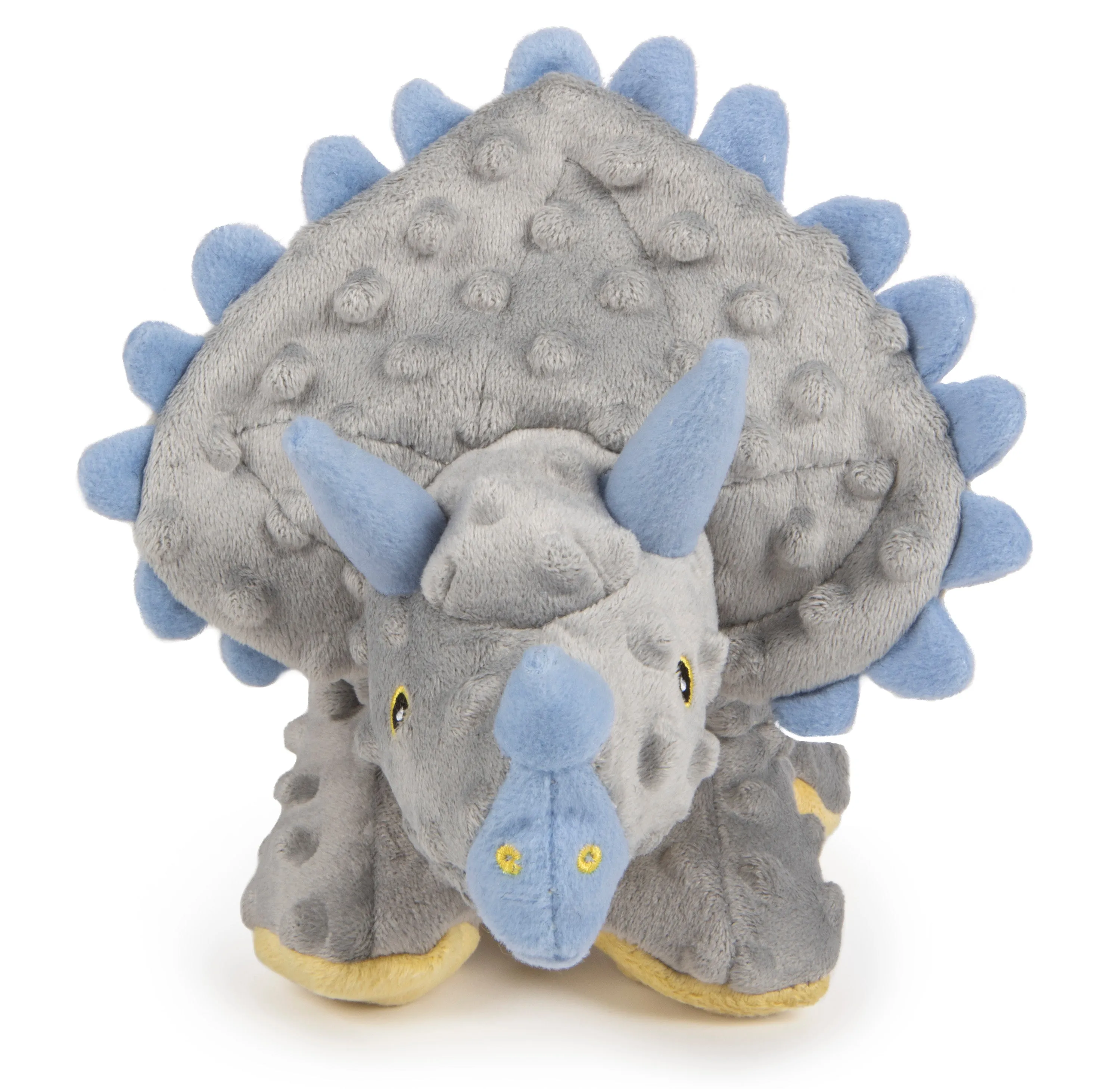 goDog - Dinos Frills Squeaker Plush Pet Dog Toy