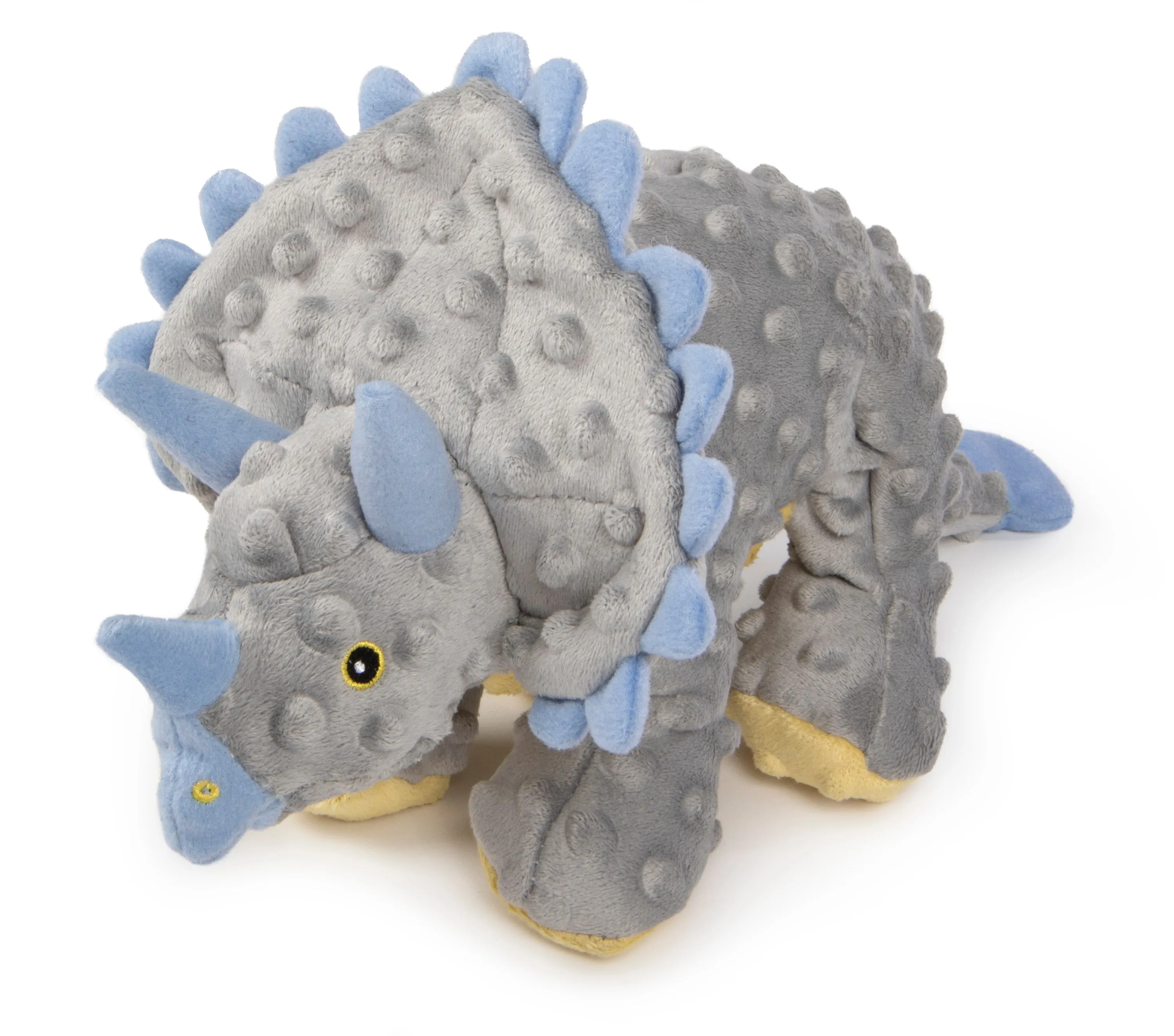 goDog - Dinos Frills Squeaker Plush Pet Dog Toy