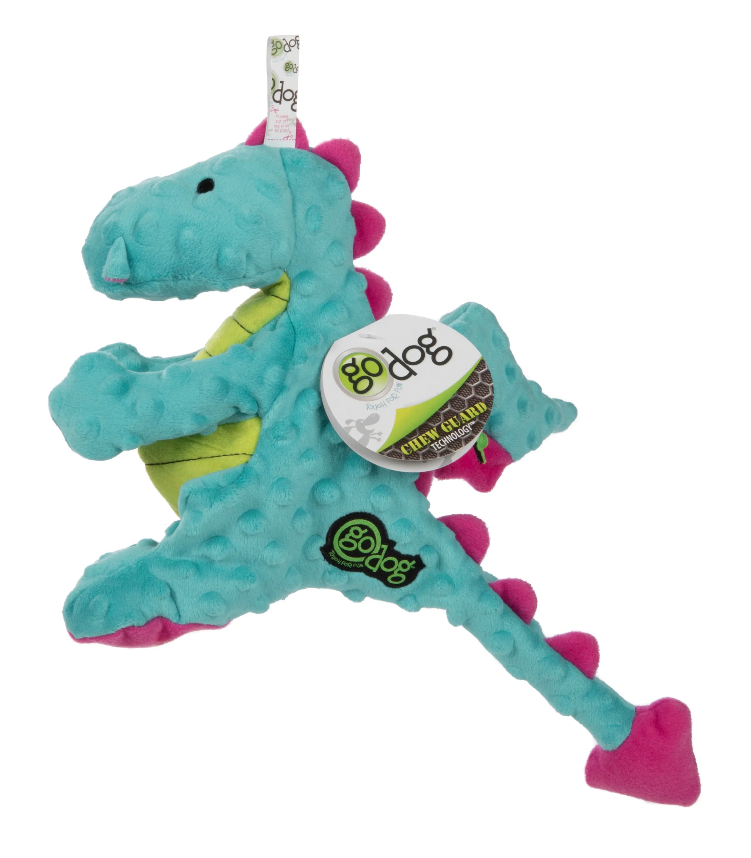 goDog - Dragons Squeaker Plush Pet Dog Toy