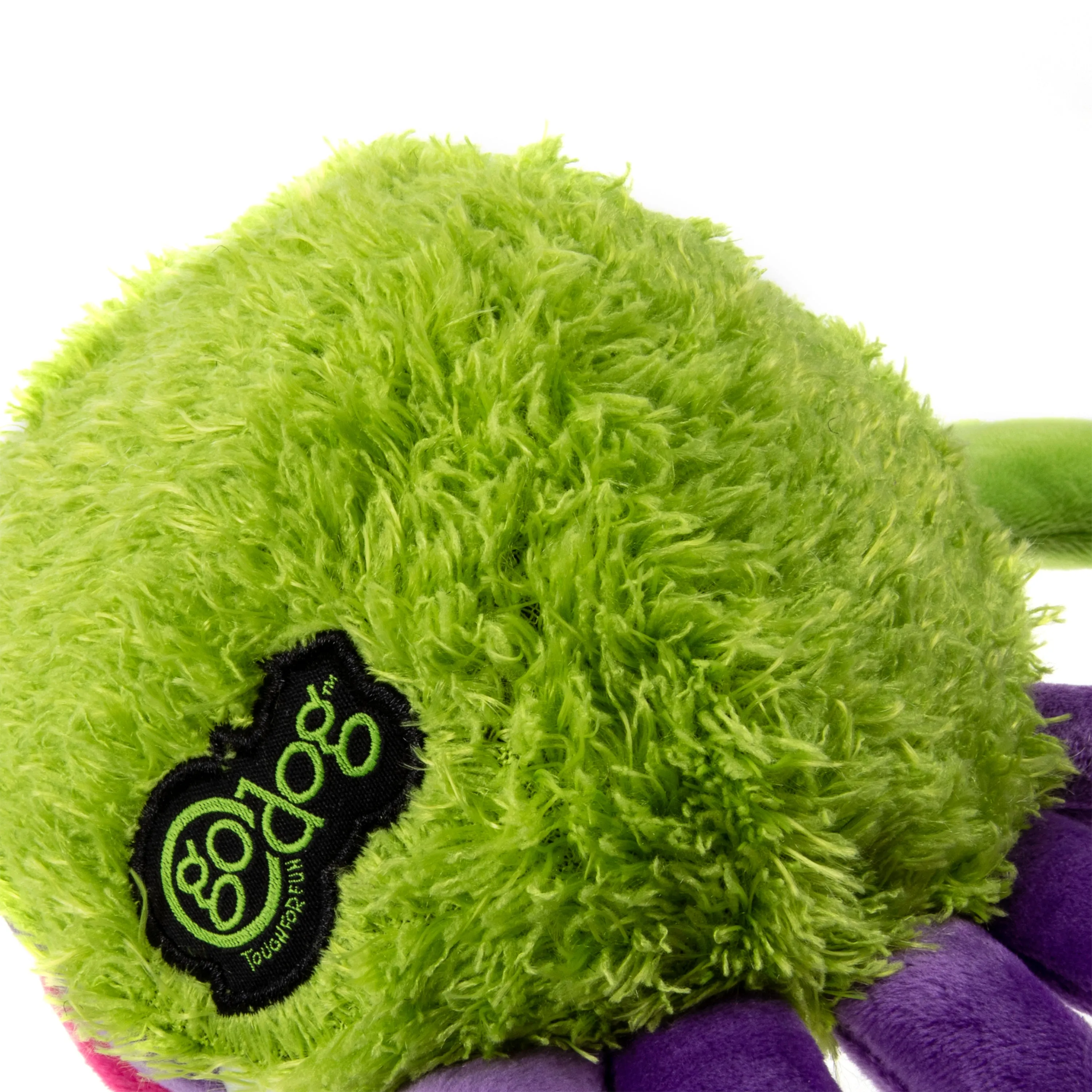 goDog - PlayClean Germs Squeaker Plush Dog Toy