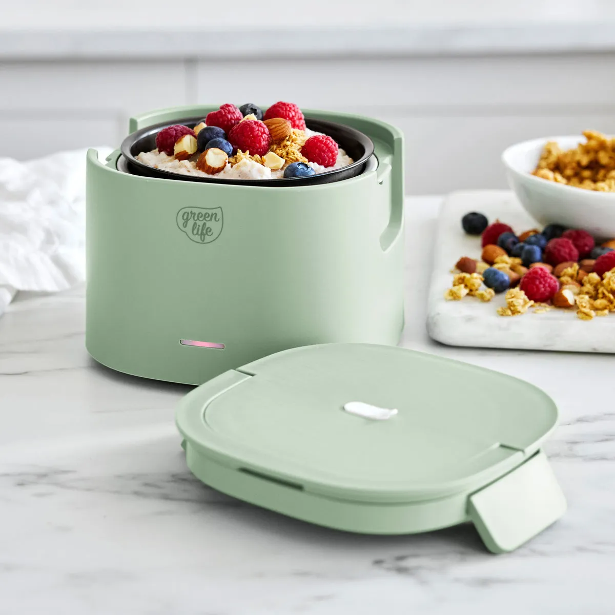 GreenLife Electric Lunch Box | Sage Green