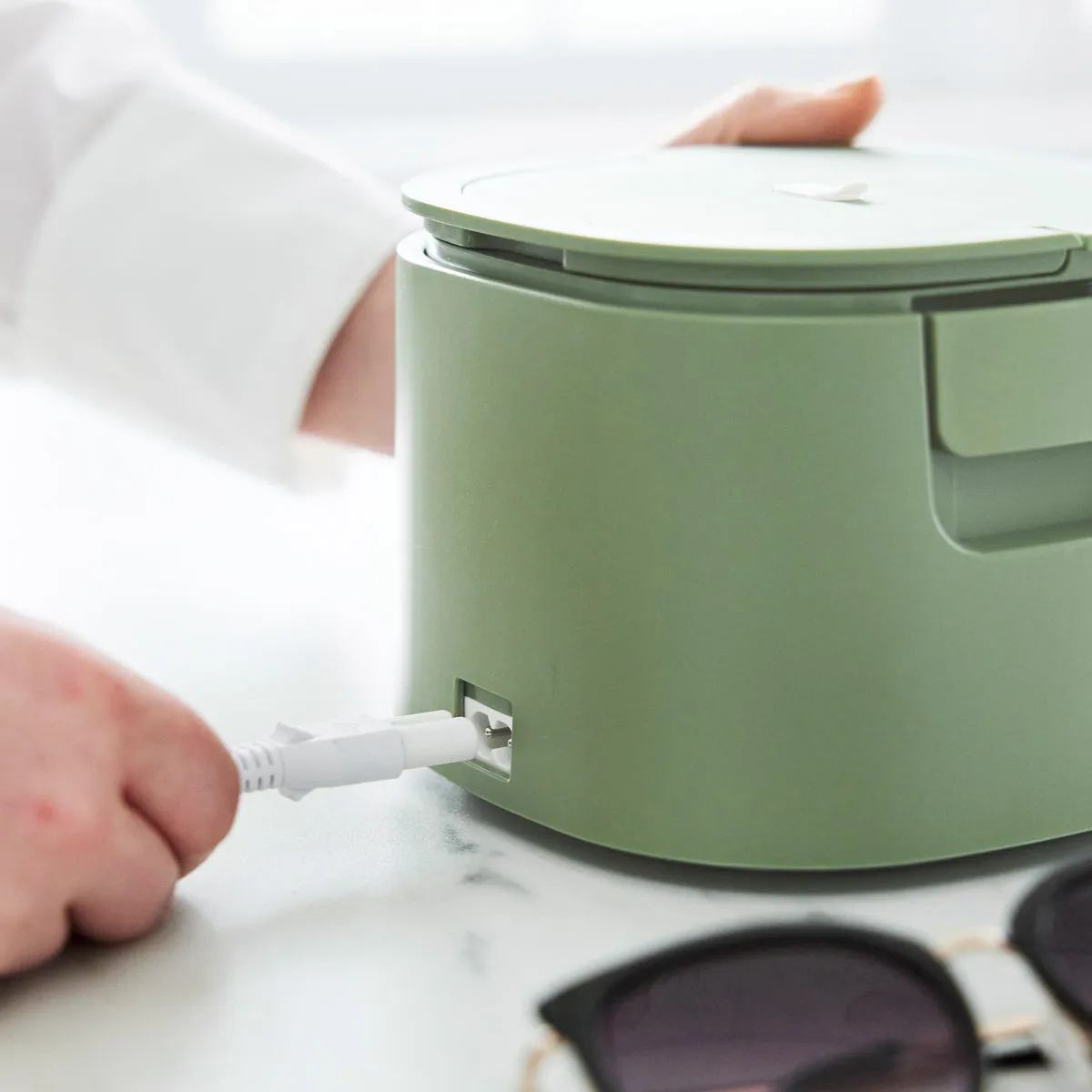 GreenLife Electric Lunch Box | Sage Green