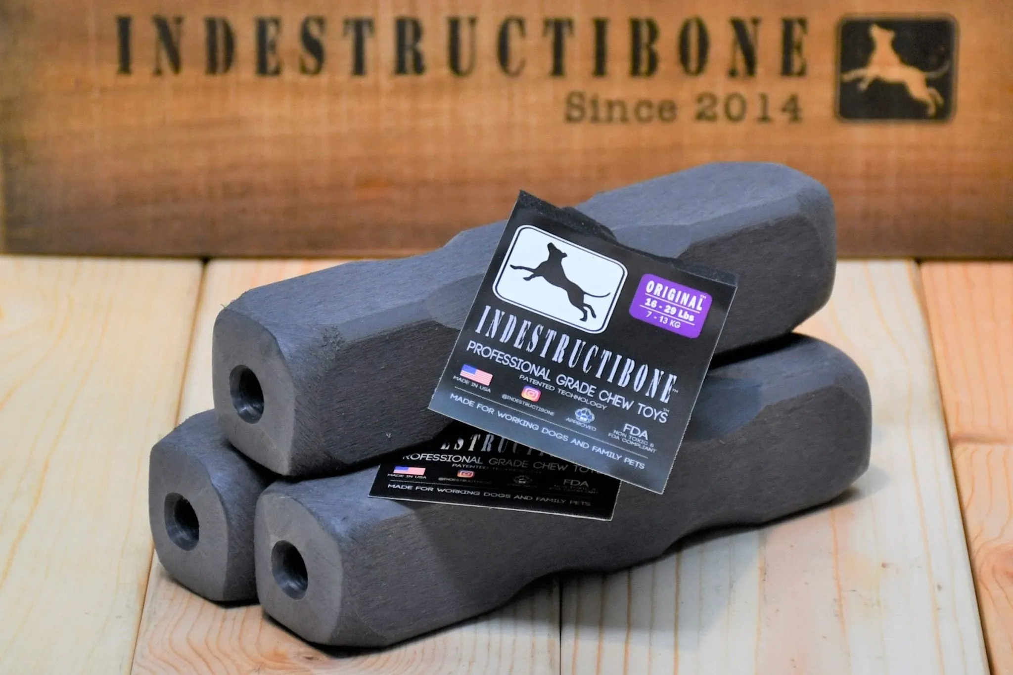 Indestructibone™ Professional Grade Original 3 pack  - Dogs 16-29 lbs.