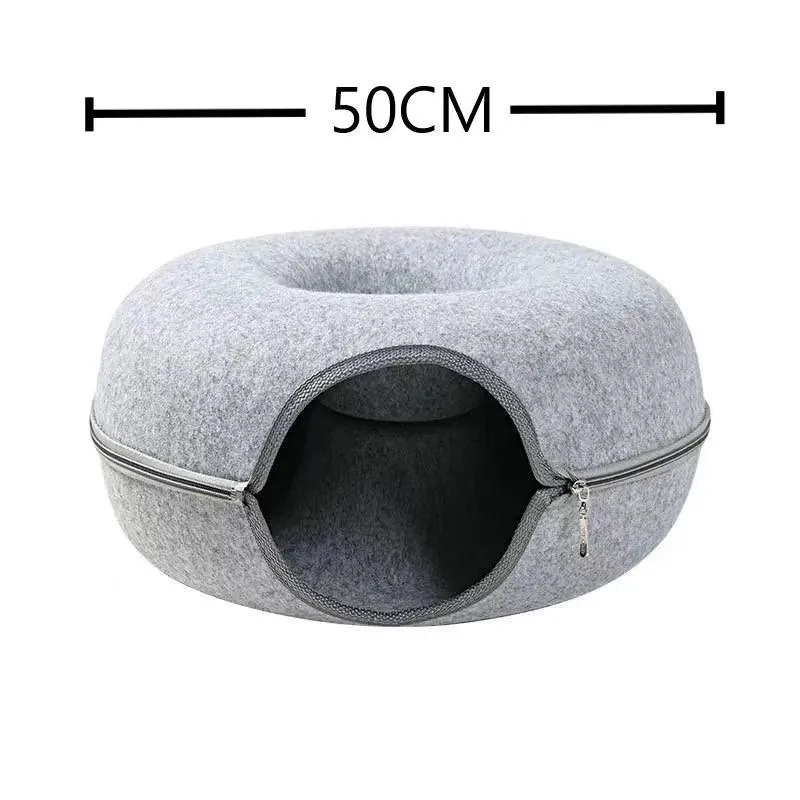 Interactive Cozy Cat Tunnel Bed Combo