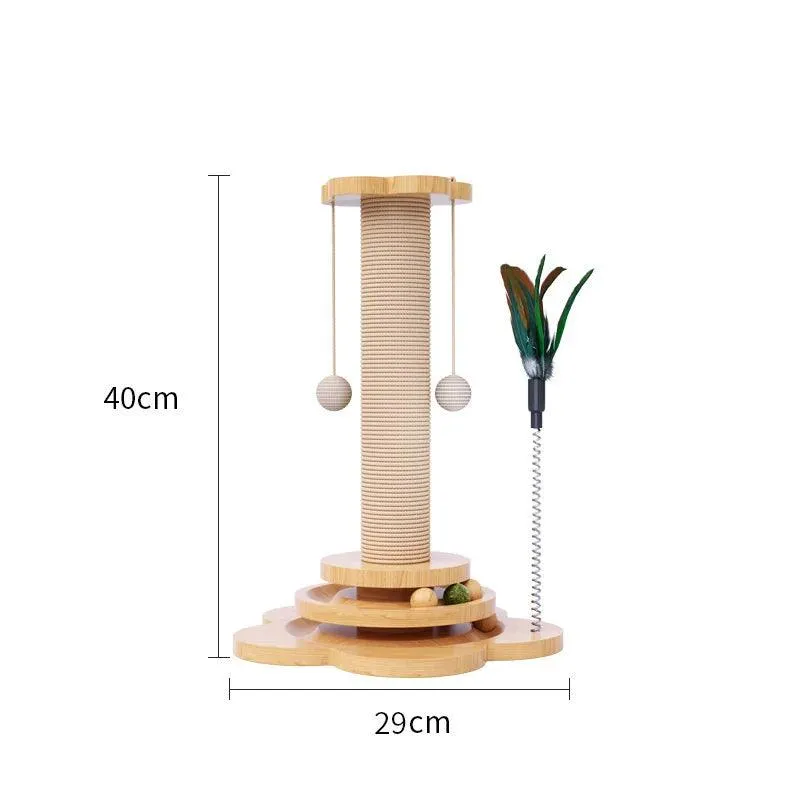 Kitty Klimb Wooden Cat Toy Tower Tracks