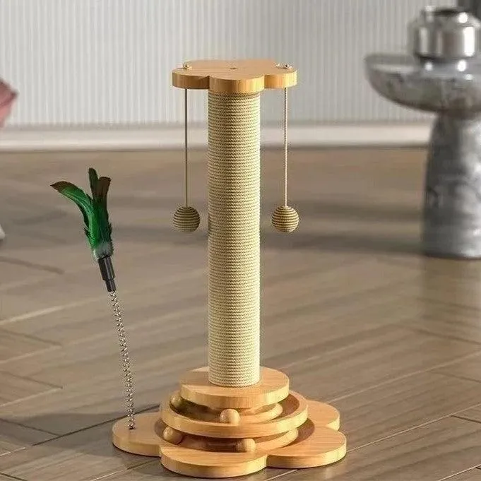 Kitty Klimb Wooden Cat Toy Tower Tracks